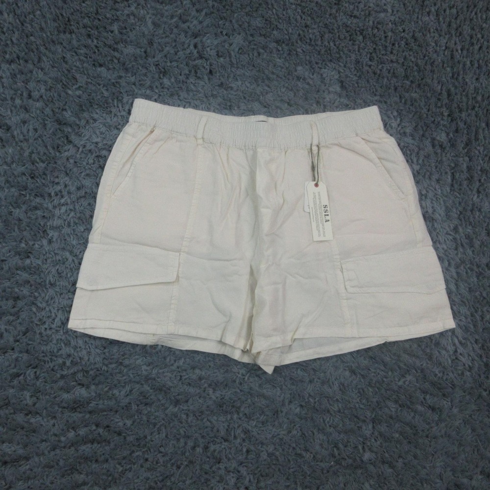 Sanctuary Standard Surplus Shorts Womens XL Cargo Pockets Elastic 34x22* NWT